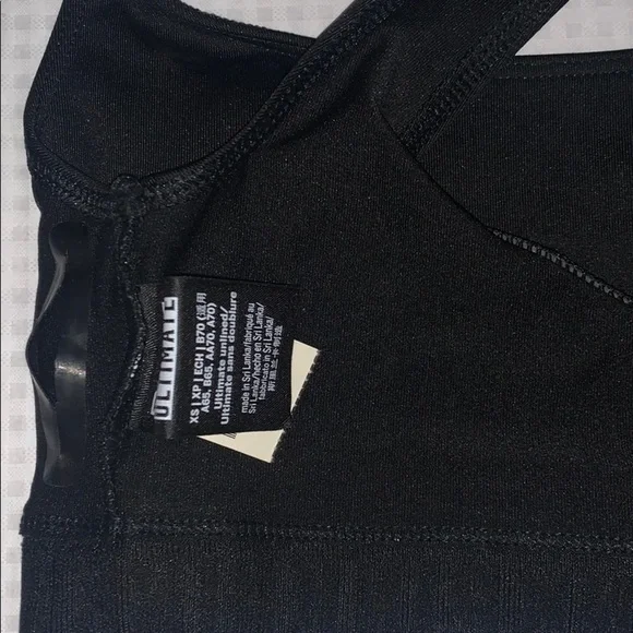 New Victoria’s Secret Pink Ultimate Sport Bra Black XS - Picture 4 of 12